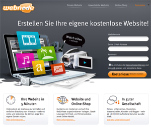 Webnode Startseite