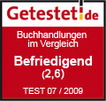 Libri.de erhält im Test die Note Befriedigend (3,4)